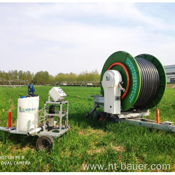 Nelson traveling sprinkler hose reel irrigation system